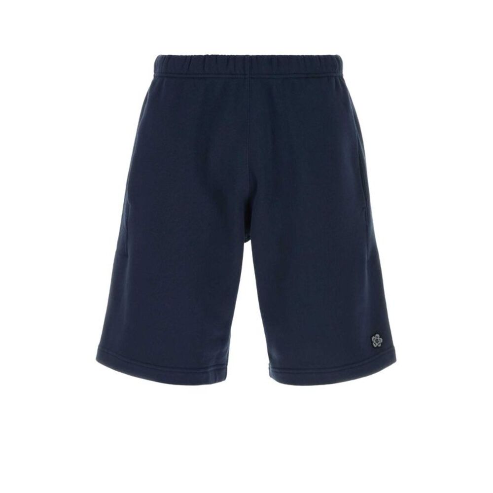 Kenzo Men Navy Blue Cotton Bermuda Shorts